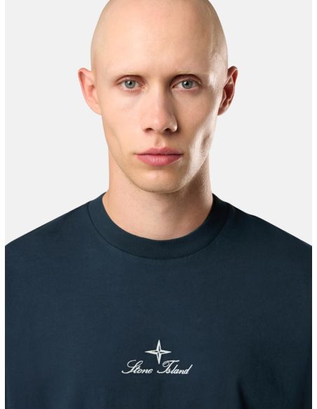 TSHIRT 2100021 COMBED ORGANIC COTTON JERSEY NAVY