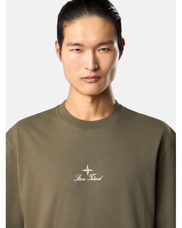 TSHIRT 2100021 COMBED ORGANIC COTTON JERSEY MILITARY GREEN