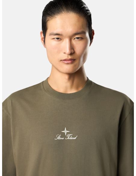 TSHIRT 2100021 COMBED ORGANIC COTTON JERSEY VERT MILITAIRE