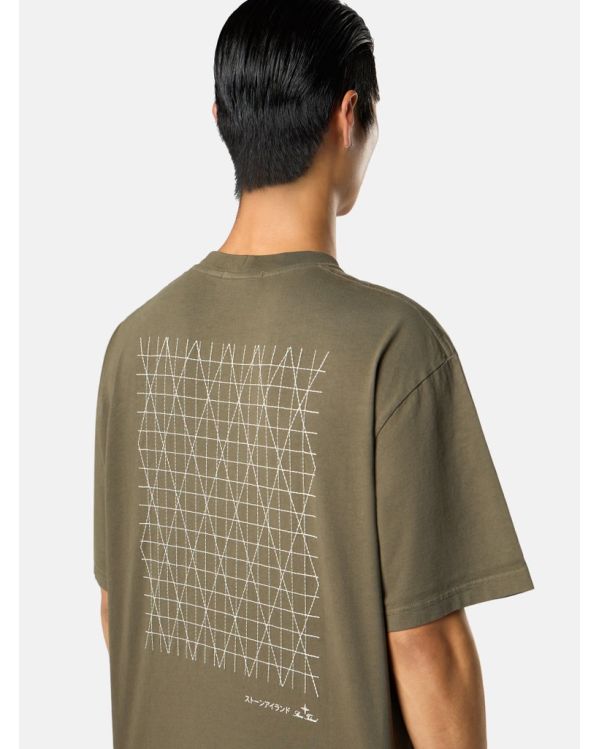 TSHIRT 2100021 COMBED ORGANIC COTTON JERSEY MILITARY GREEN