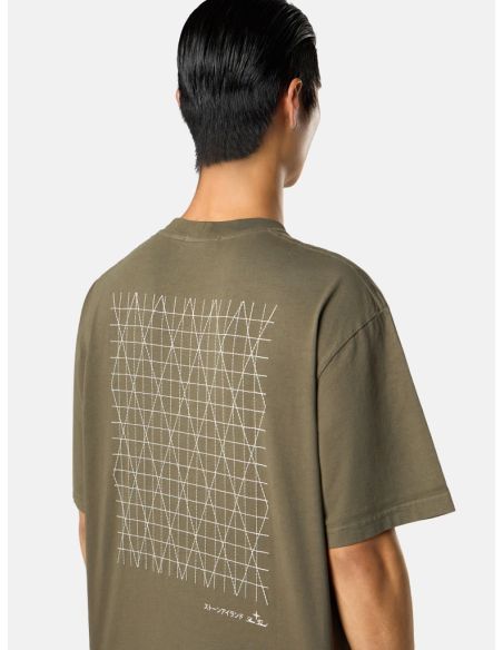 TSHIRT 2100021 COMBED ORGANIC COTTON JERSEY MILITARY GREEN