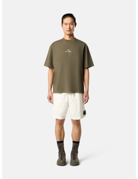TSHIRT 2100021 COMBED ORGANIC COTTON JERSEY VERT MILITAIRE