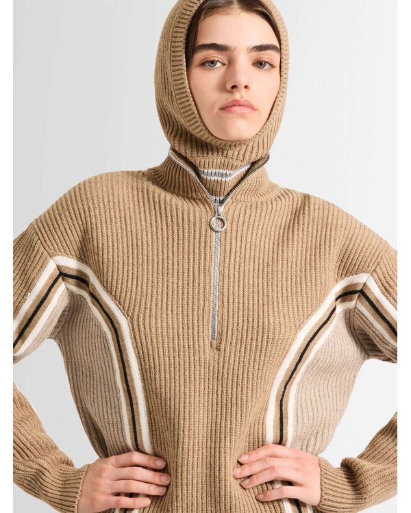 MIRALA SWEATER WOMEN LIGHT BROWN