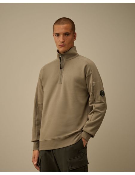 SWEATSHIRT DEMI-ZIP EN POLAIRE