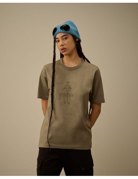 TSHIRT AVEC LOGO FALLEN ROCK GRIS