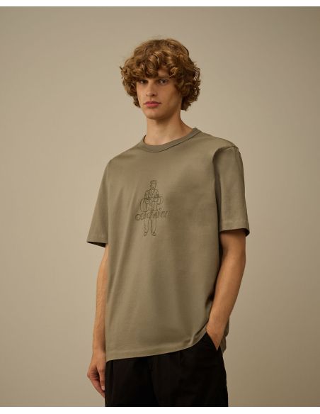 FALLEN ROCK LOGO T-SHIRT GREY