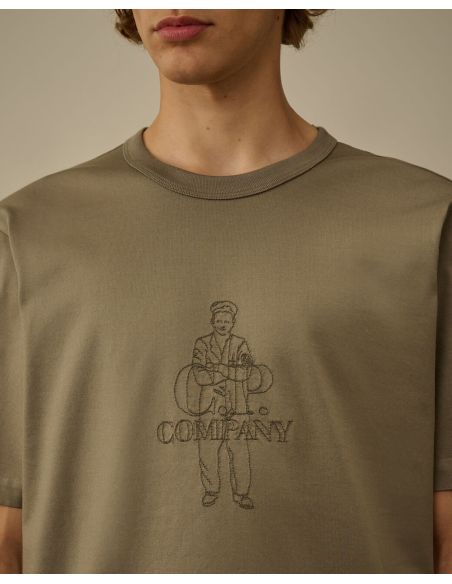 TSHIRT AVEC LOGO FALLEN ROCK GRIS