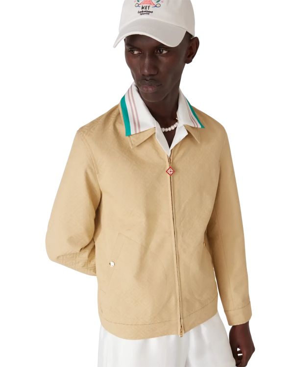 MONOGRAM JACQUARD JACKET ECRU