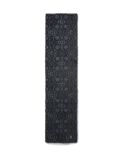 ÉCHARPE EN MOHAIR MONOGRAMME DUVETEUX GRIS