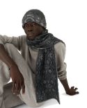 ÉCHARPE EN MOHAIR MONOGRAMME DUVETEUX GRIS