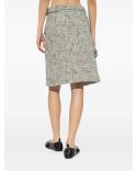 ALASKANBLUE TWEED SKIRT WITH BELT