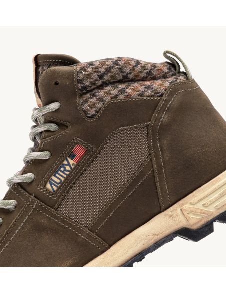 SNEAKERS MALGA NABUK ET MESH MOSSTONE