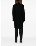 BLACK DOUBLE-BREASTED COAT