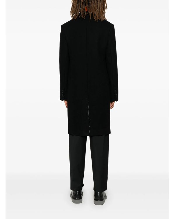 BLACK DOUBLE-BREASTED COAT