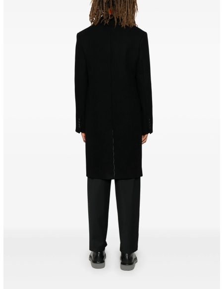 BLACK DOUBLE-BREASTED COAT
