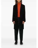 BLACK DOUBLE-BREASTED COAT