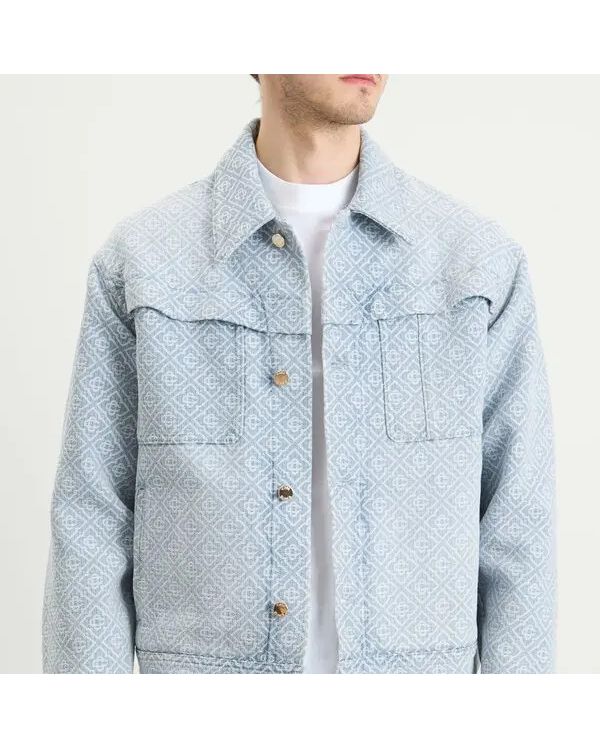 VESTE EN JEAN MONOGRAMMÉE