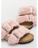 SANDALES ARIZONA SHEARLING COVER UPPER CRYSTAL ROSE