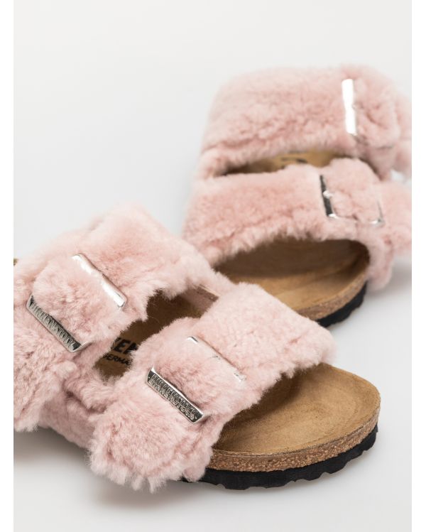 ARIZONA SANDALS SHEARLING COVER UPPER CRYSTAL ROSE