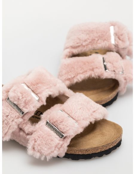 SANDALES ARIZONA SHEARLING COVER UPPER CRYSTAL ROSE