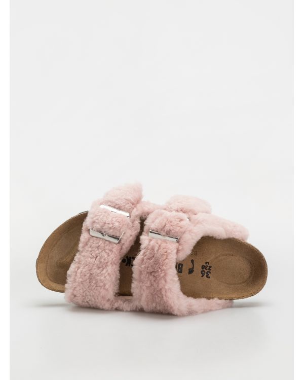 SANDALES ARIZONA SHEARLING COVER UPPER CRYSTAL ROSE