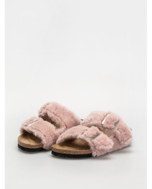 ARIZONA SANDALS SHEARLING COVER UPPER CRYSTAL ROSE