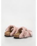 SANDALES ARIZONA SHEARLING COVER UPPER CRYSTAL ROSE