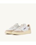 WOMEN'S MEDALIST SNEAKERS WHITE AND GOLD
