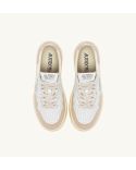 WOMEN'S MEDALIST SNEAKERS WHITE AND GOLD