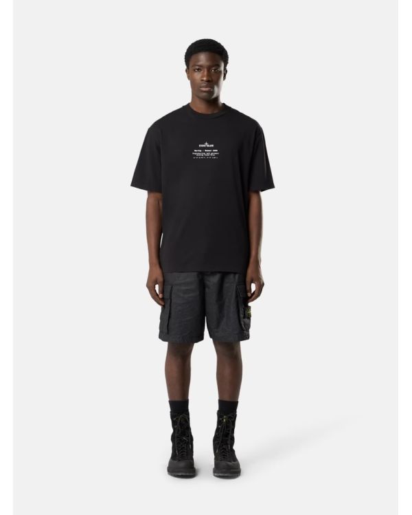 TSHIRT 210001 IMPRIMÉ STONE NOIR