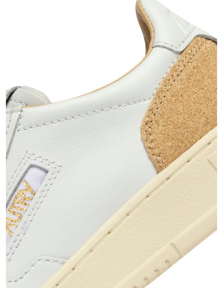 WOMEN'S MEDALIST SNEAKERS WHITE AND ECRU