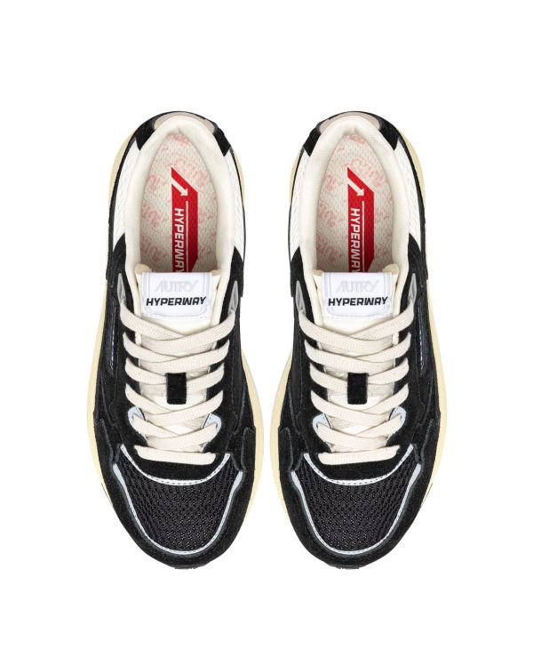 HYPERWAY WOMEN'S BLACK AND SILVER SNEAKERS