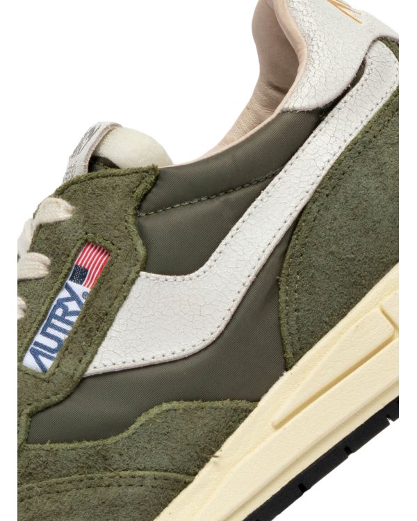 REELWIND MEN'S WHITE AND SAGE SNEAKERS