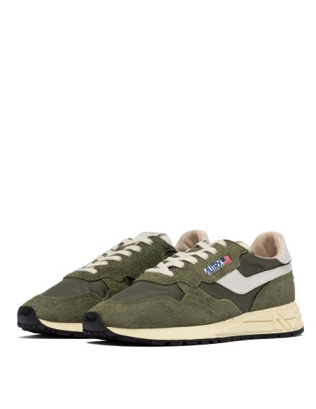 REELWIND MEN'S WHITE AND SAGE SNEAKERS