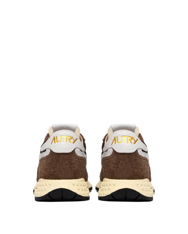 REELWIND MEN'S WHITE AND BROWN SNEAKERS