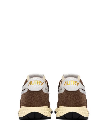 REELWIND MEN'S WHITE AND BROWN SNEAKERS