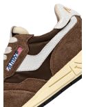 REELWIND MEN'S WHITE AND BROWN SNEAKERS