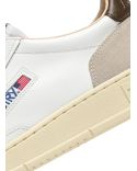 SNEAKERS MEDALIST FEMME CUIR ET DAIM BLANC ET BRUN