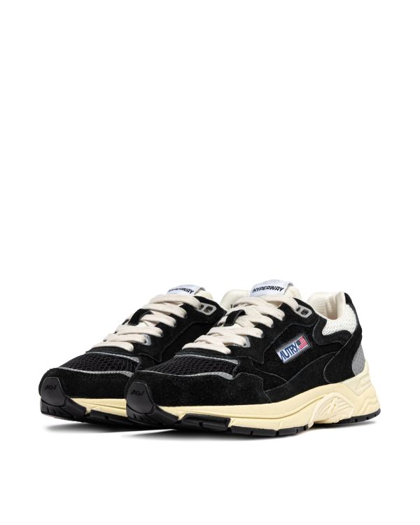 HYPERWAY MEN'S BLACK AND SILVER SNEAKERS 2