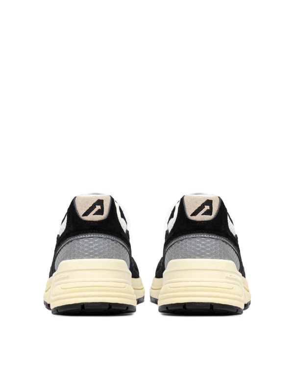 HYPERWAY MEN'S BLACK AND SILVER SNEAKERS