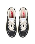 HYPERWAY MEN'S BLACK AND SILVER SNEAKERS