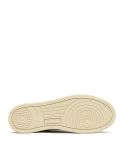 MEDALIST MEN'S LEATHER AND SUEDE SNEAKERS WHITE AND BROWN