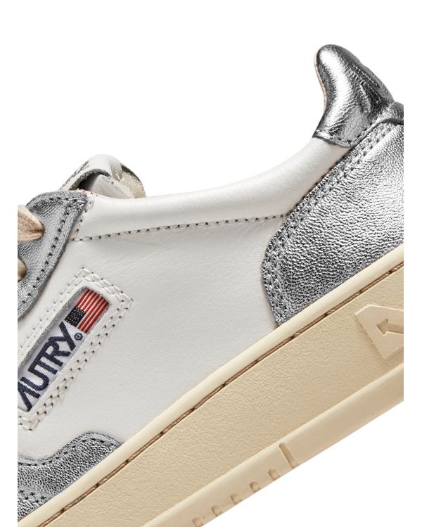 SNEAKERS MEDALIST LOW FEMME WHITE SILVER