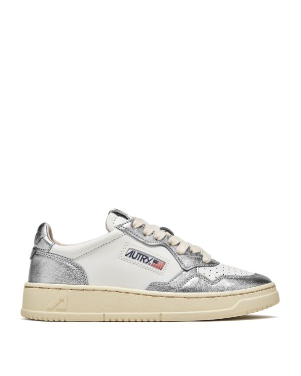 SNEAKERS MEDALIST LOW FEMME WHITE SILVER