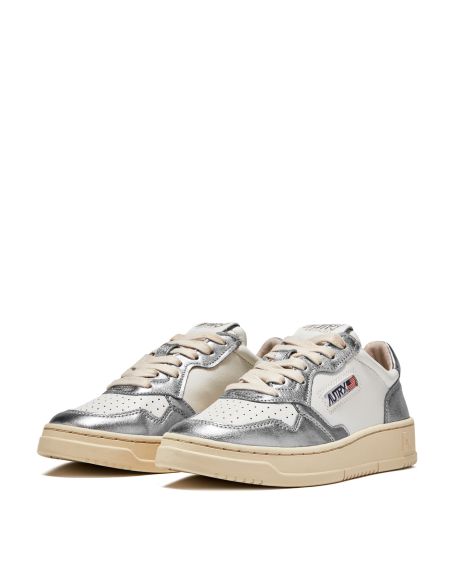 SNEAKERS MEDALIST LOW FEMME WHITE SILVER