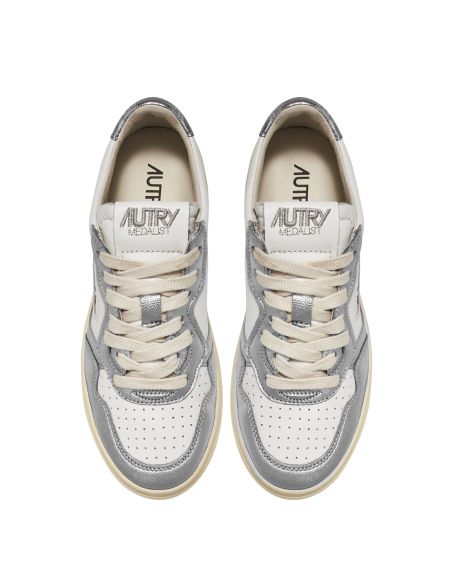 SNEAKERS MEDALIST LOW WOMAN WHITE SILVER