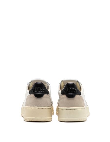 SNEAKERS MEDALIST HOMME BLANC ET NOIR DAIM BEIGE
