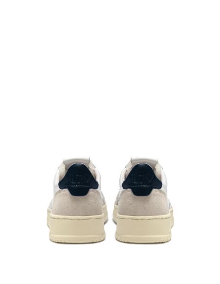MEN'S MEDALIST SNEAKERS WHITE AND BLUE BEIGE SUEDE