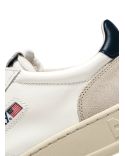 SNEAKERS MEDALIST HOMME BLANC ET BLEU DAIM BEIGE