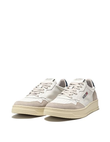 MEN'S MEDALIST SNEAKERS WHITE AND BLUE BEIGE SUEDE